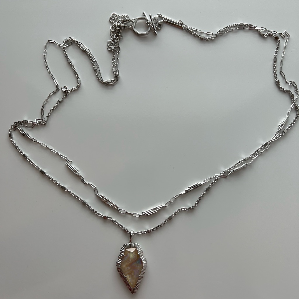 Kendra Scott Rhodium Framed Tessa Multi-Strand Necklace